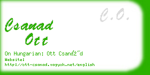 csanad ott business card